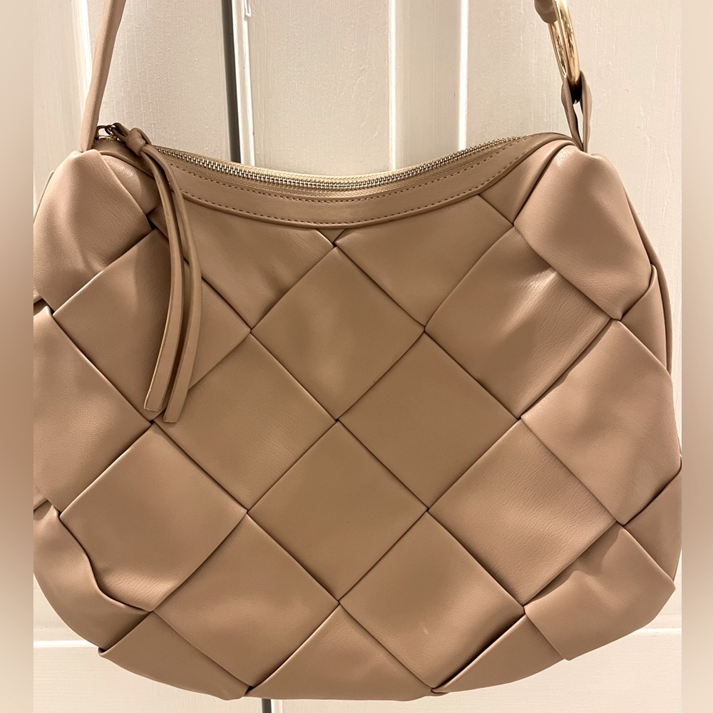 Like Dreams nude quilted purse.